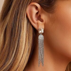 Gorjana Kingston Ace Crystal Statement Earrings New